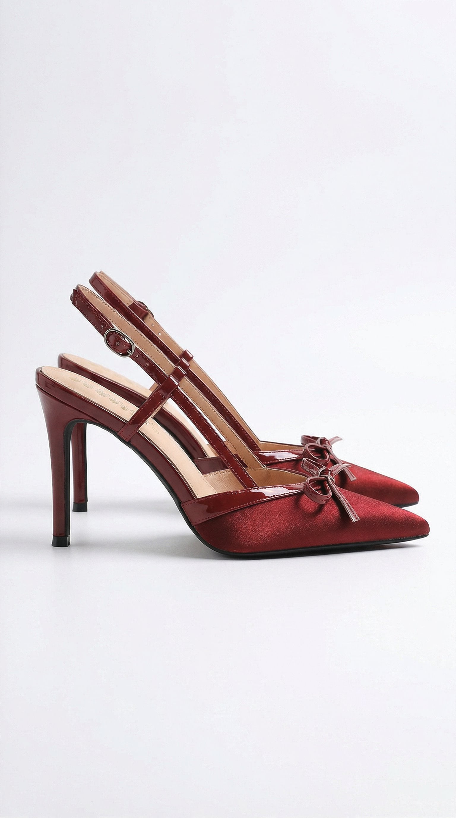Damen Pumps Riemchen-Slingback | Satin Lifestyle