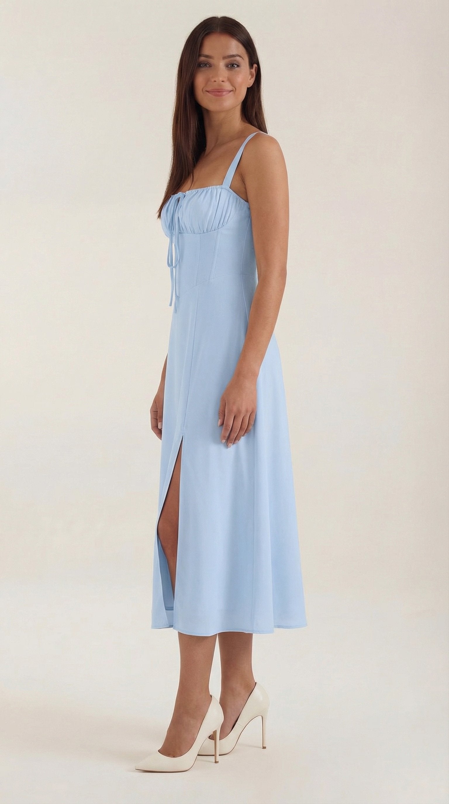 Damen Schnür Midikleid | Ausgestellt Lifestyle