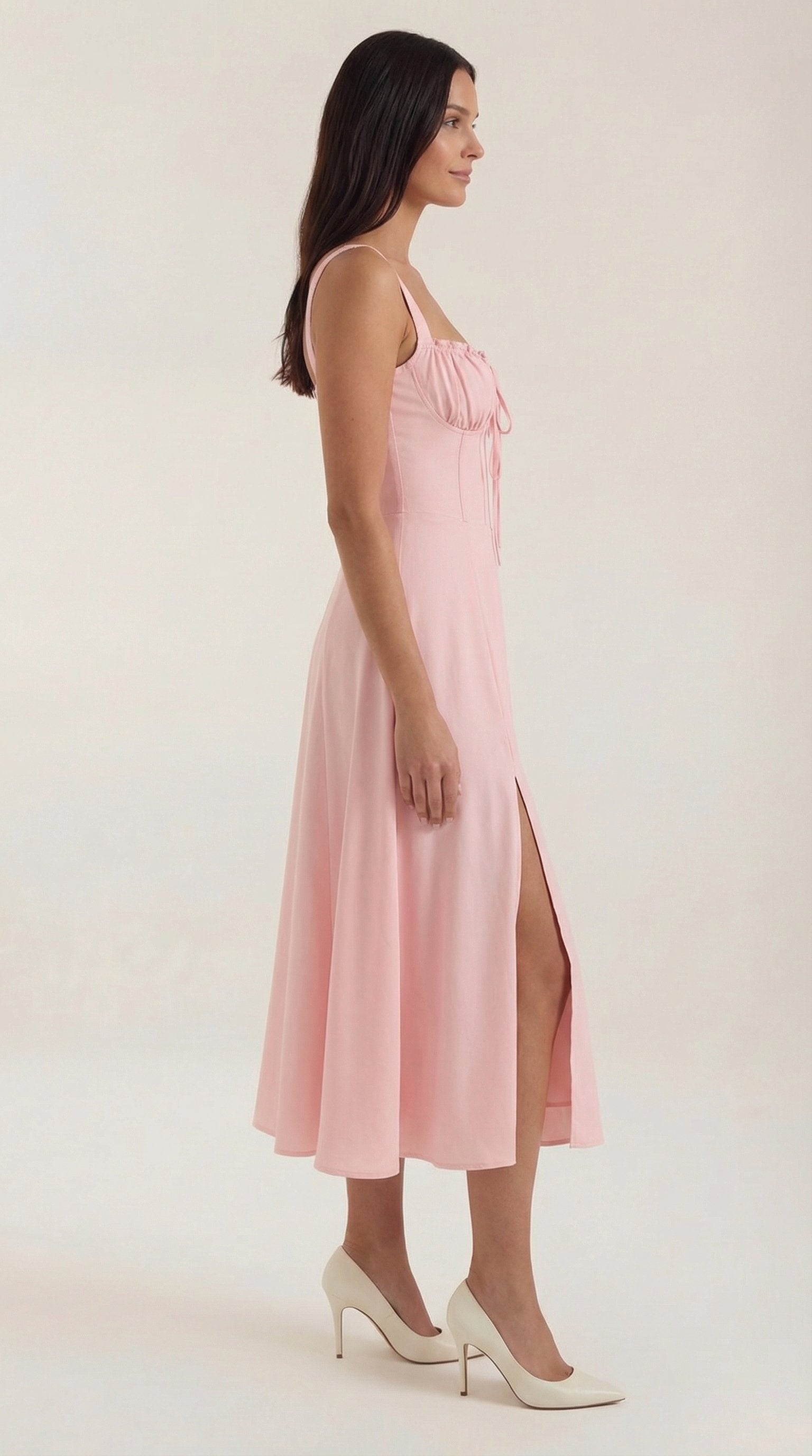 Damen Schnür Midikleid | Ausgestellt View 22