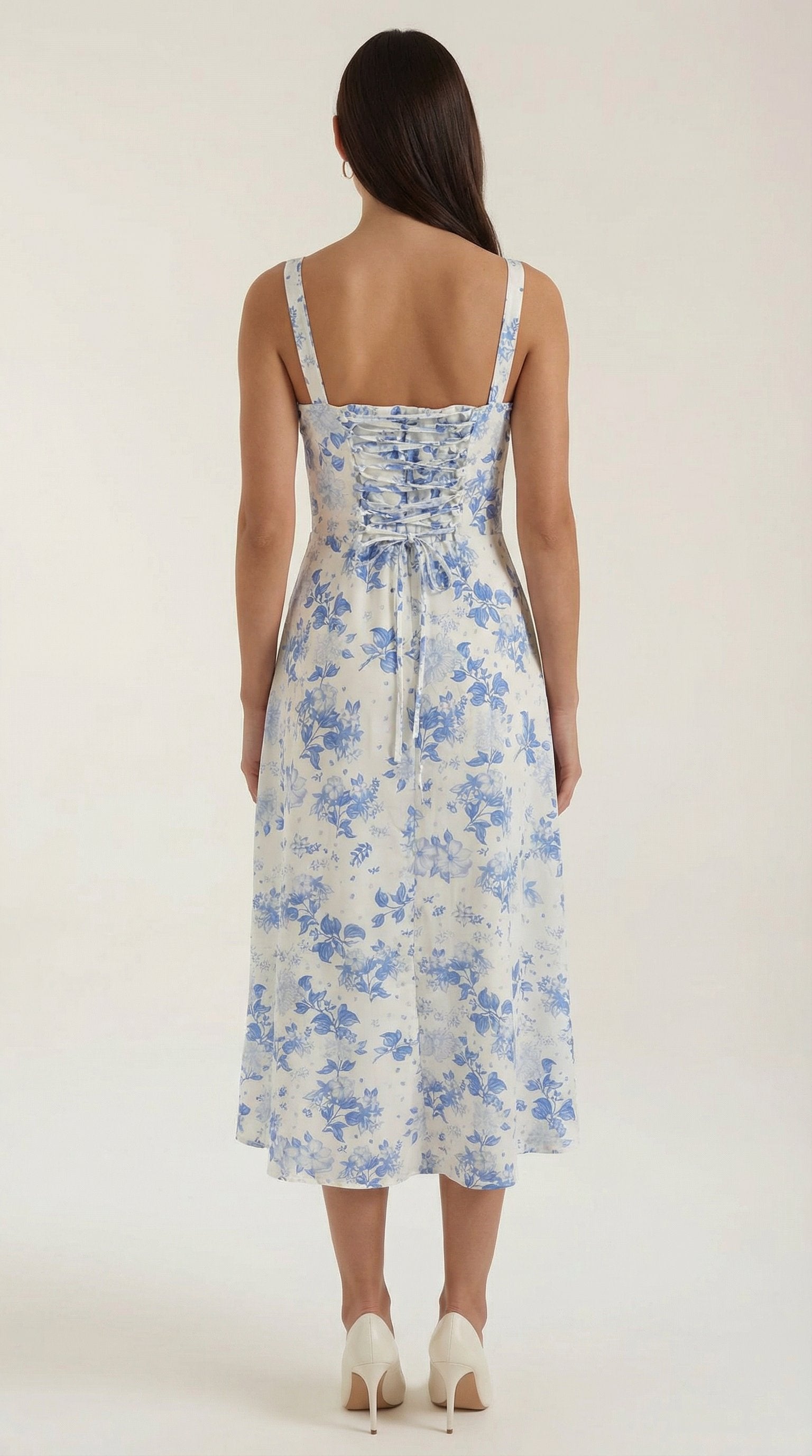 Damen Sommerkleid Seitenschlitz | Midi Side