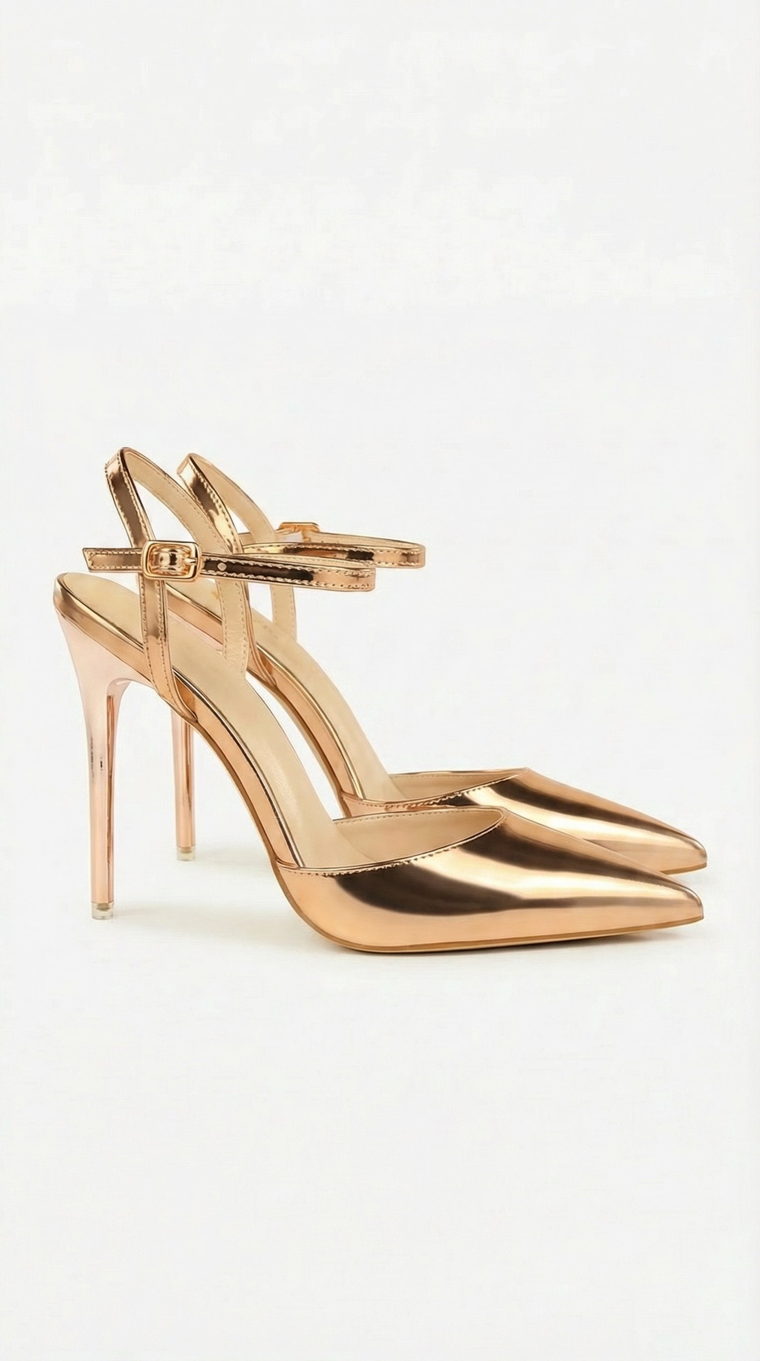 Damen Stiletto Pumps Roségold | Metallicfinish Hero