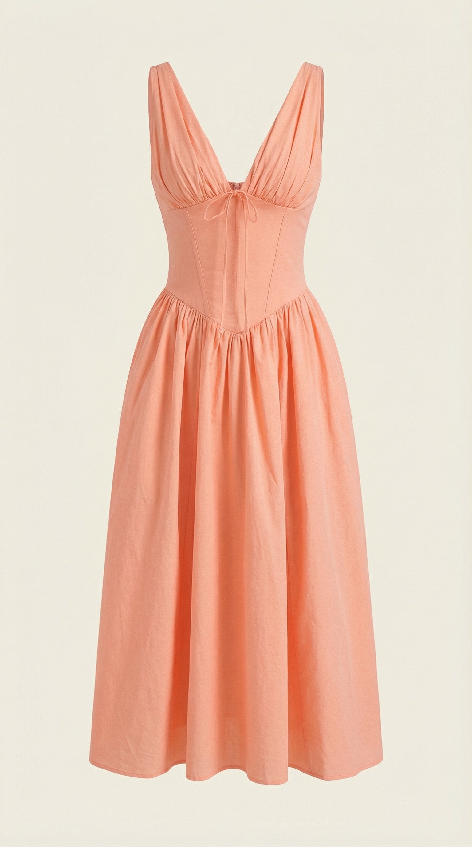 Damen V-Ausschnitt Sommerkleid | Midi Alternate
