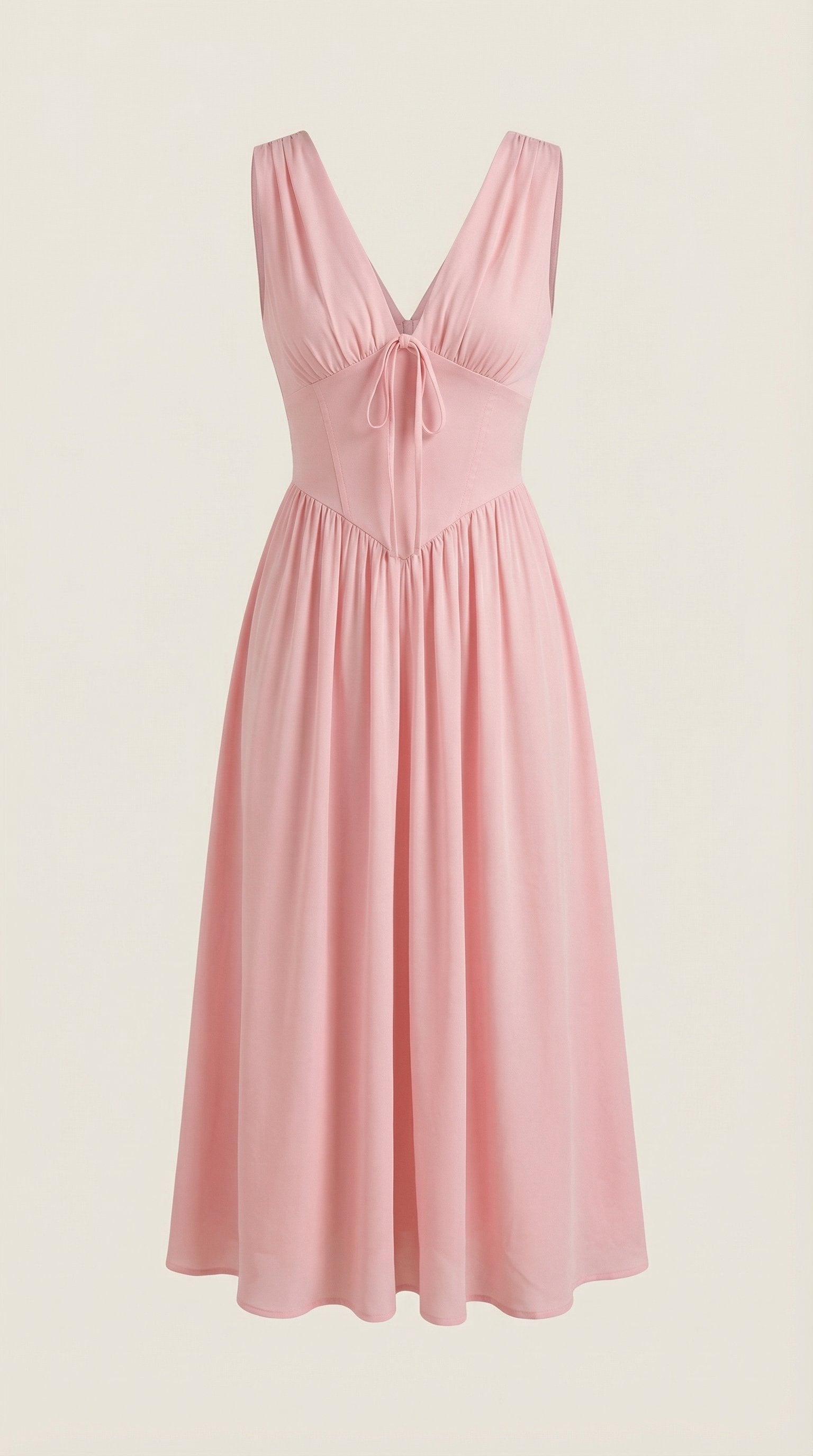 Damen V-Ausschnitt Sommerkleid | Midi View 20