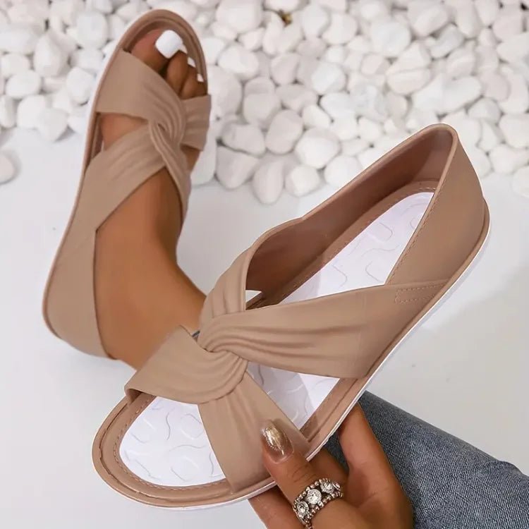 Damen Zehensandalen Gedrehte Riemen | Orthopädisch Front