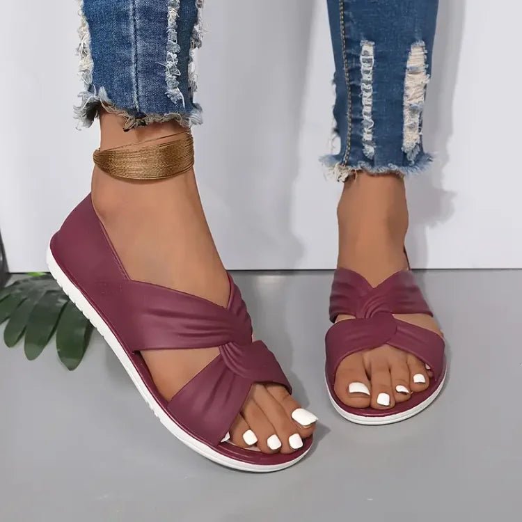 Damen Zehensandalen Gedrehte Riemen | Orthopädisch View 11