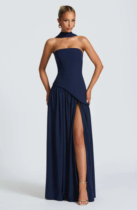 Damenkleid maxilang trägerlos – Ansicht 5