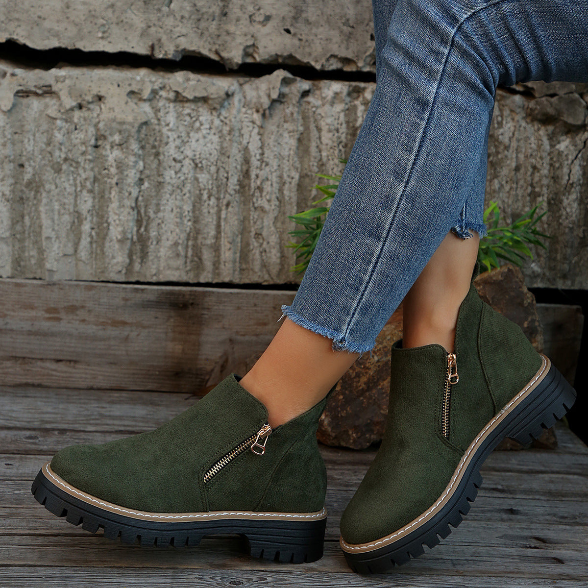 Damenstiefeletten mit Reißverschluss – Ansicht 4