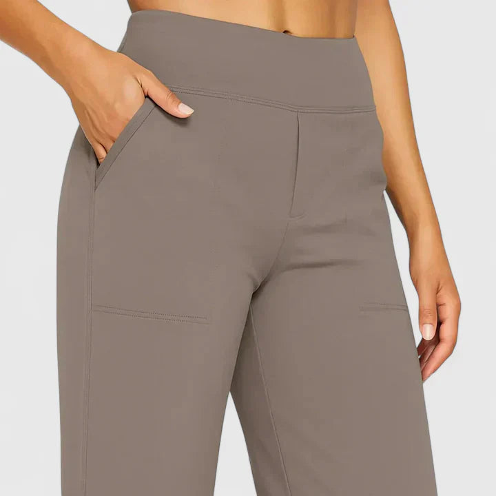 Damen Hose Weit mit Stretchbund