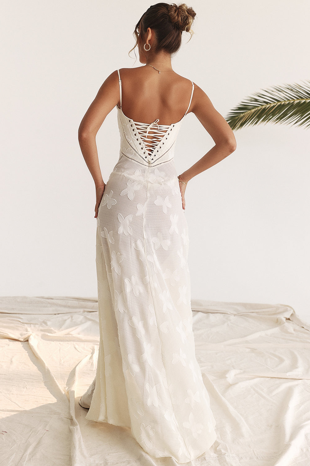 Sommerkleid Damen mit Spaghettiträgern – Ansicht 3