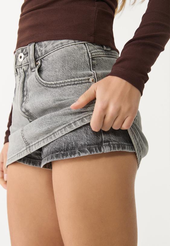Hosenrock Damen Mini Jeans