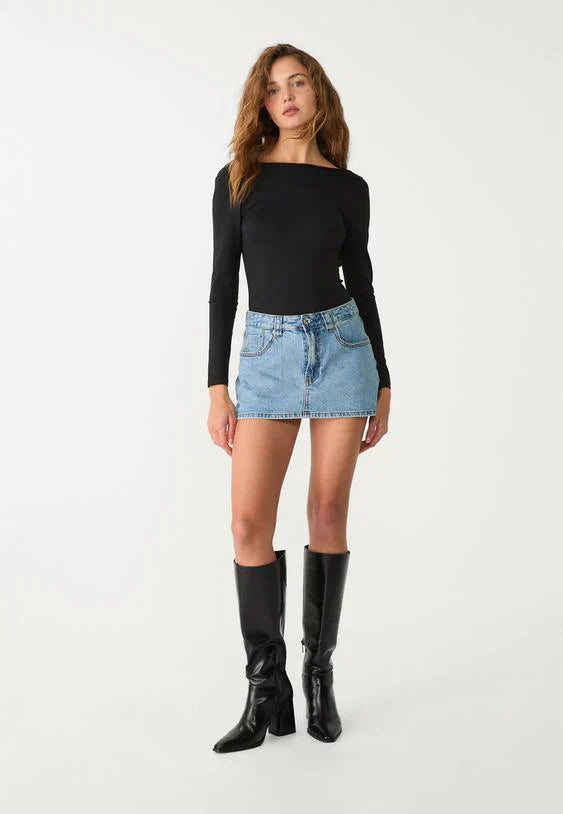 Hosenrock Damen Mini Jeans