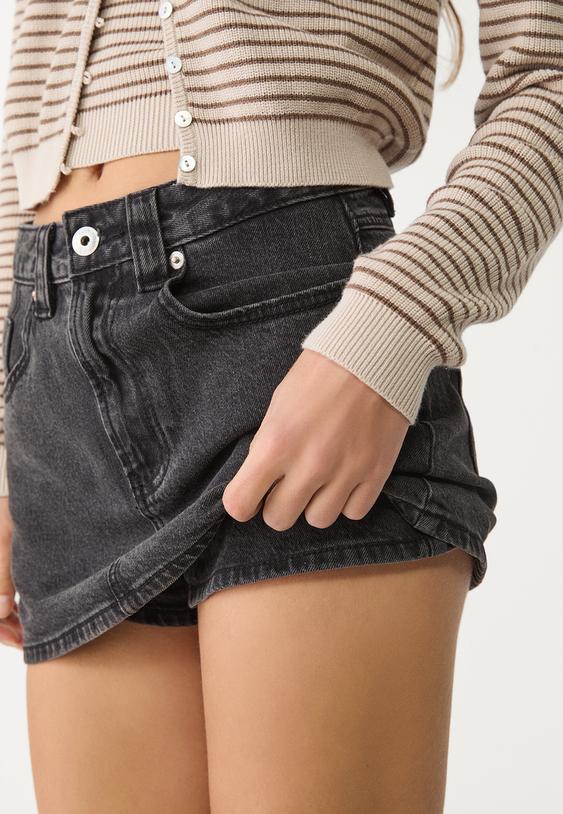 Hosenrock Damen Mini Jeans