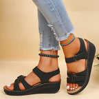 Damen Sandalen Mit Keilabsatz