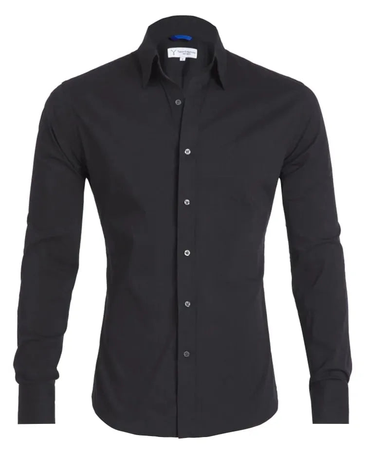 Hemd mit Reissverschluss langarm Slim Fit – Ansicht 10