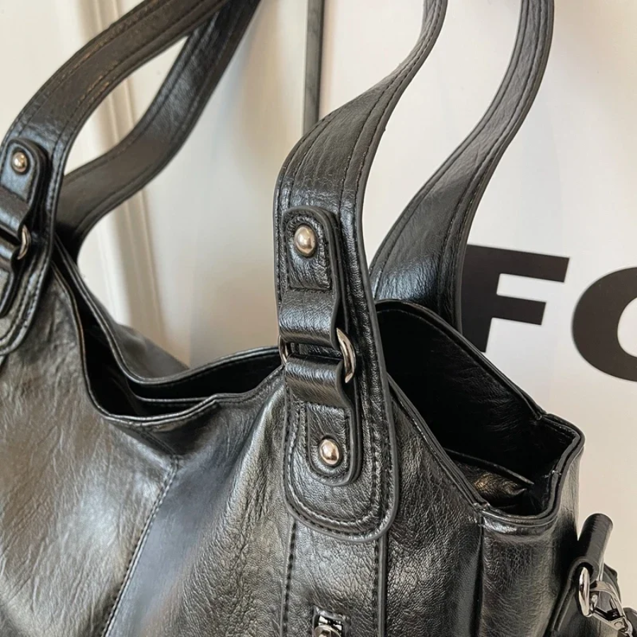Damen Stilvolles Schultertasche mit Reißverschluss – Ansicht 13