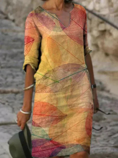 Damen Sommerkleid V-Ausschnitt – Ansicht 4