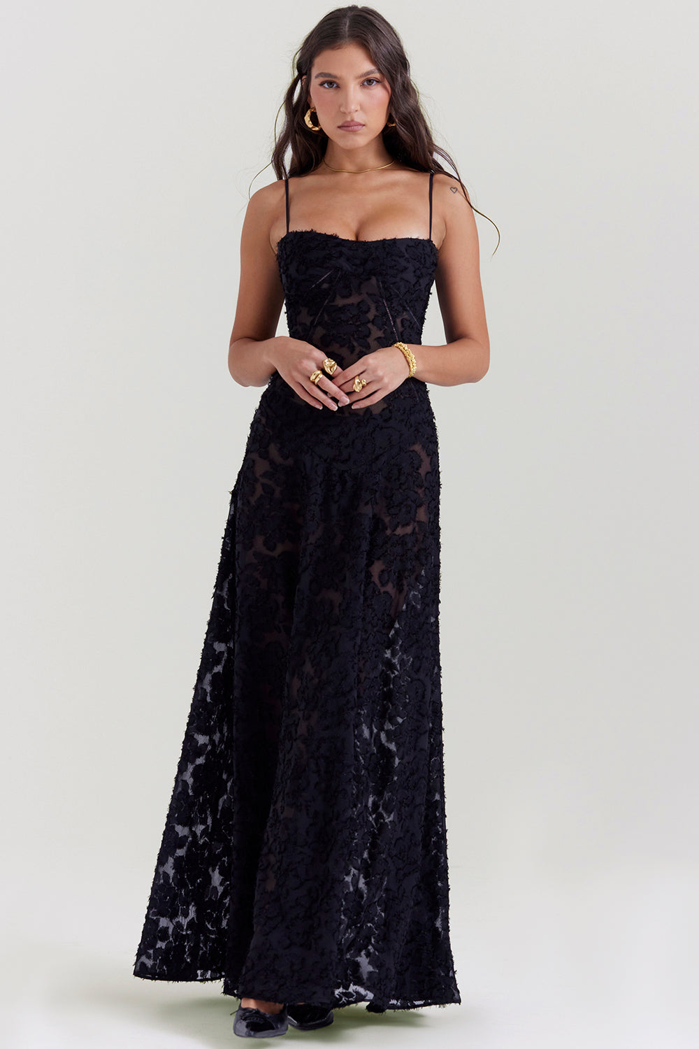 Sommerkleid Damen mit Spaghettiträgern – Ansicht 6