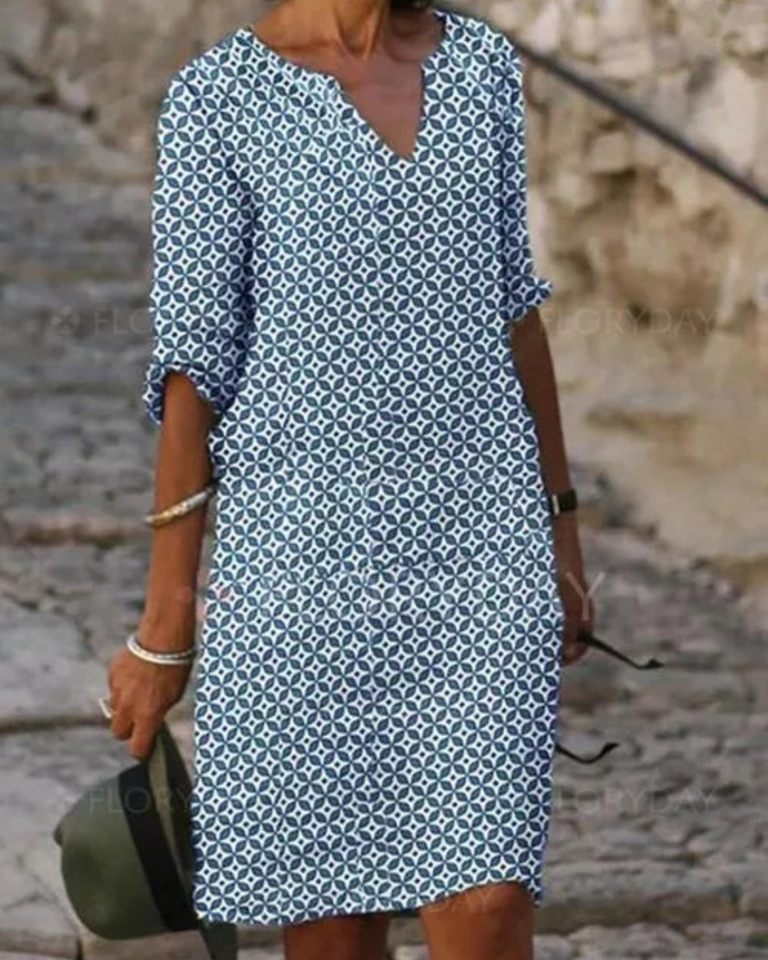 Damen Sommer Midi Freizeitkleid