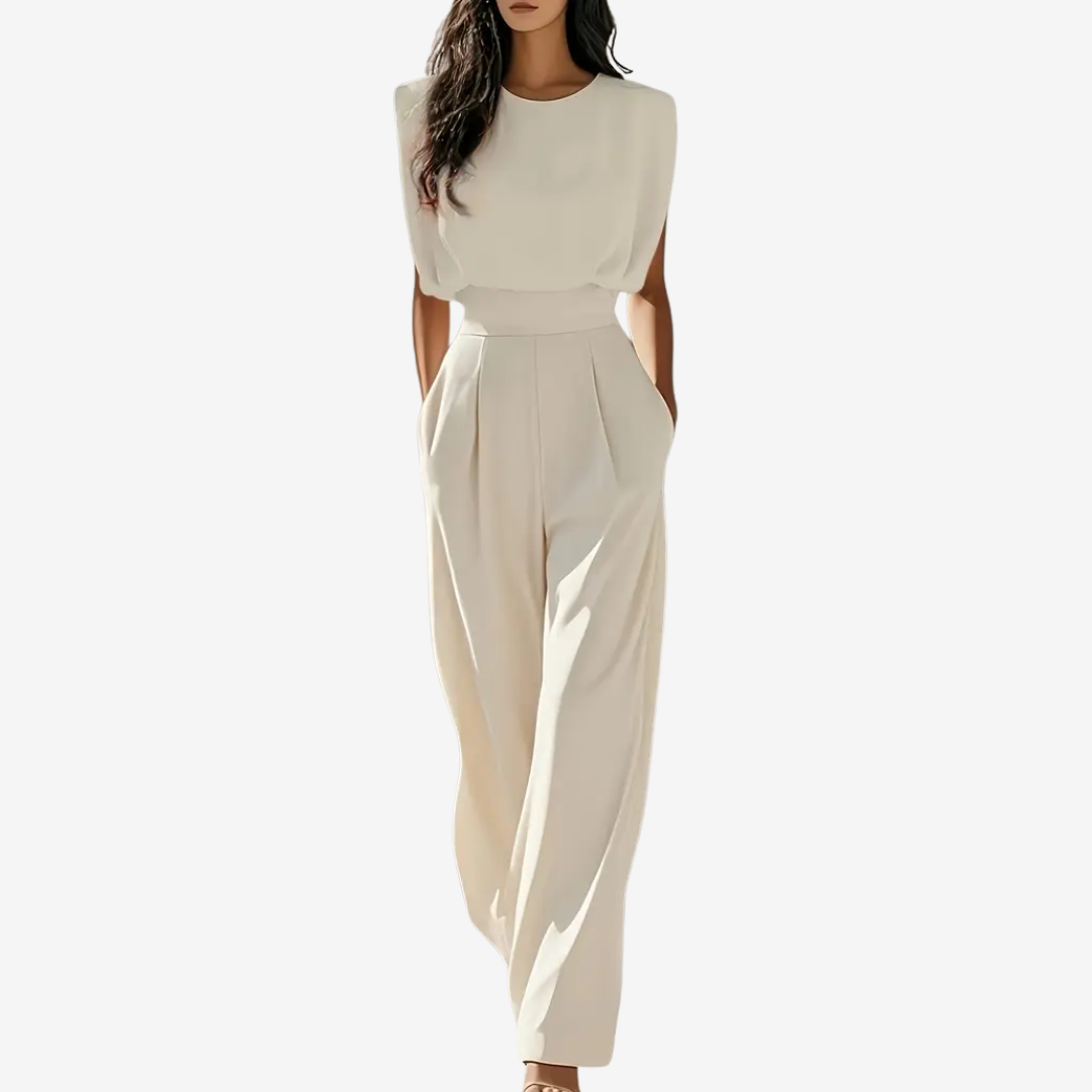 Jumpsuit Damen ärmellos mit weitem Bein