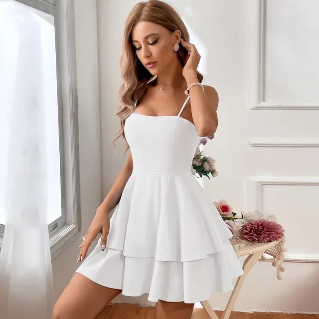Damen Elegante Mini Kleid – Ansicht 4