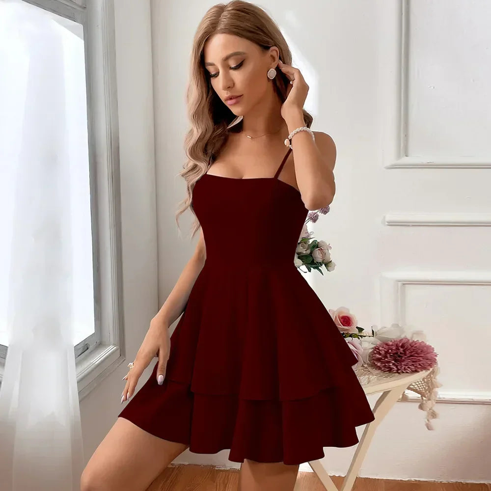 Damen Elegante Mini Kleid – Ansicht 8