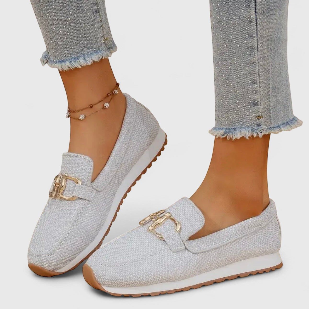 Loafers Damen aus Mesh mit Trense