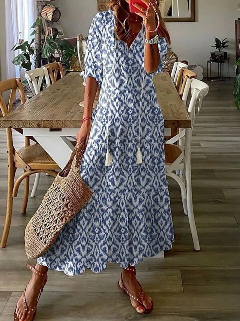 Damen Tunika Strand Maxi Kleid – Ansicht 5