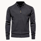 Zip Pullover Jacke | Strukturiertes Design mit Stehkragen