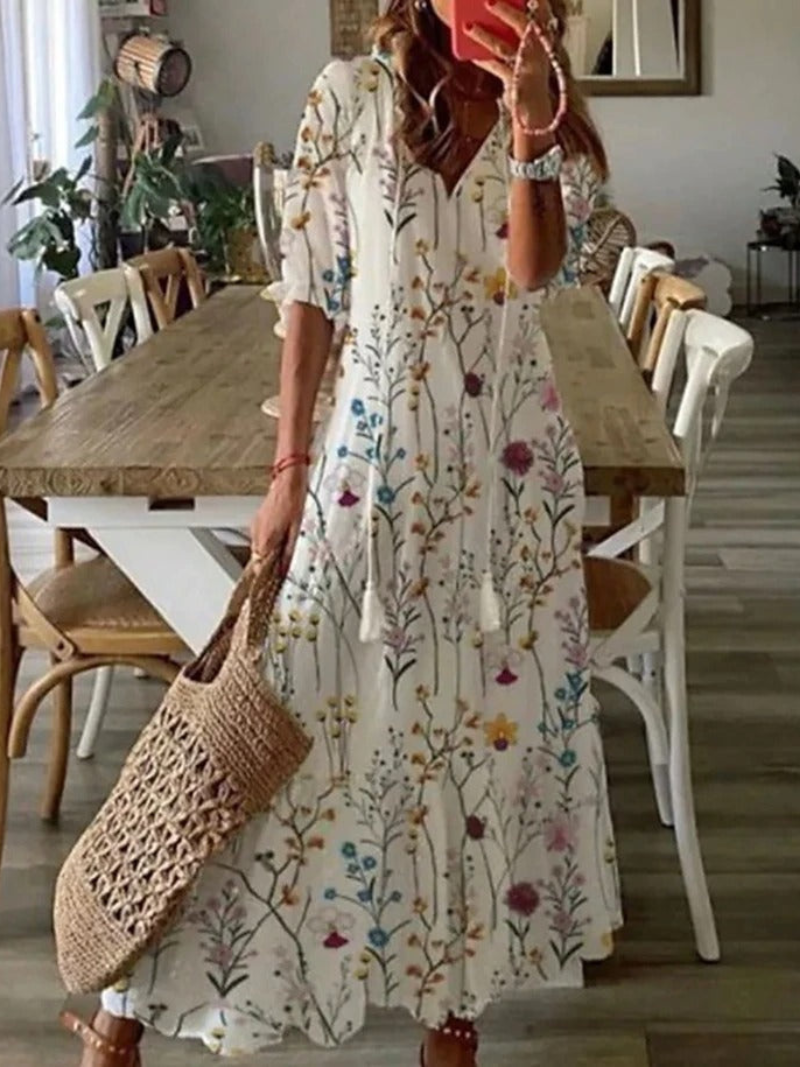 Damen Tunika Strand Maxi Kleid – Ansicht 6