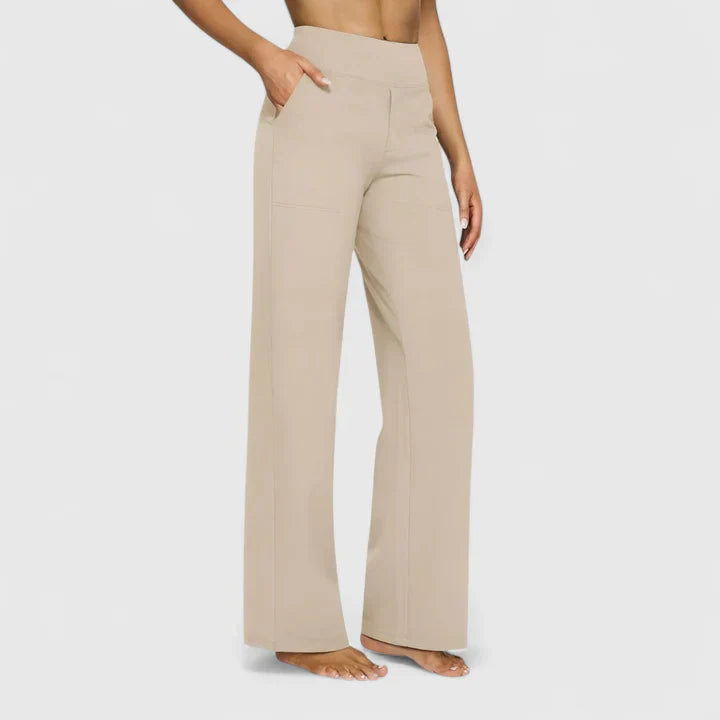 Damen Hose Weit mit Stretchbund