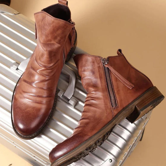 Formelle Winterschuhe Herren mit Reißverschluss | Knöchelhoch und Klassisch