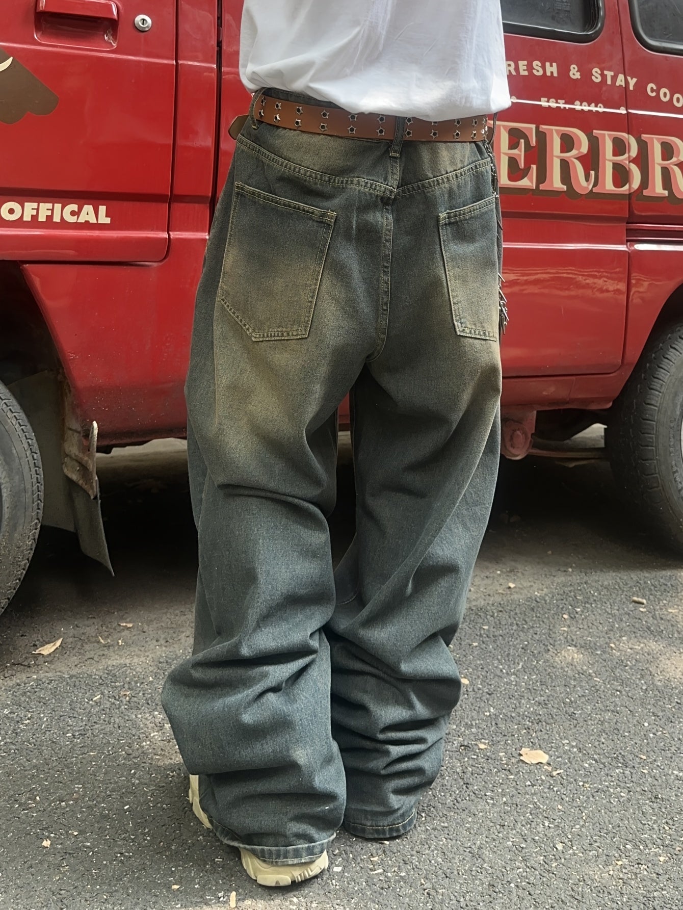 Baggy Jeans Herren Lockere Passform