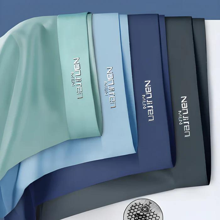Bambus-Unterwäsche Sommer Herren mit Logo-Bund