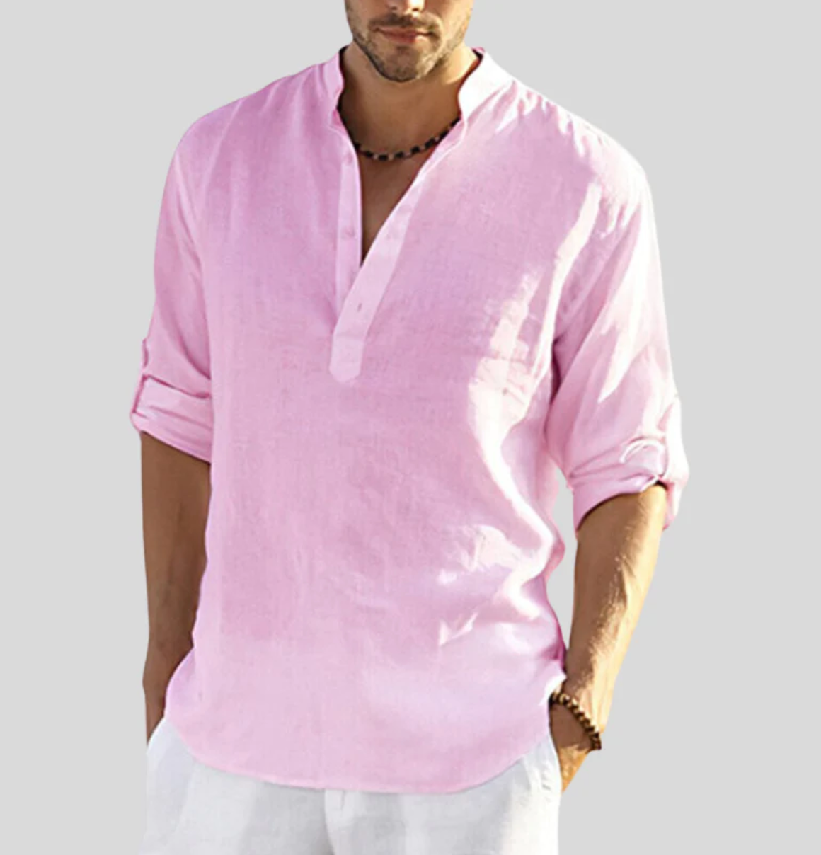 Elegantes Leinenhemd Herren – Ansicht 7