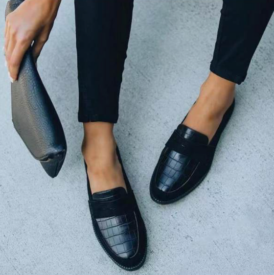 Loafer Damen mit Krokoprägung