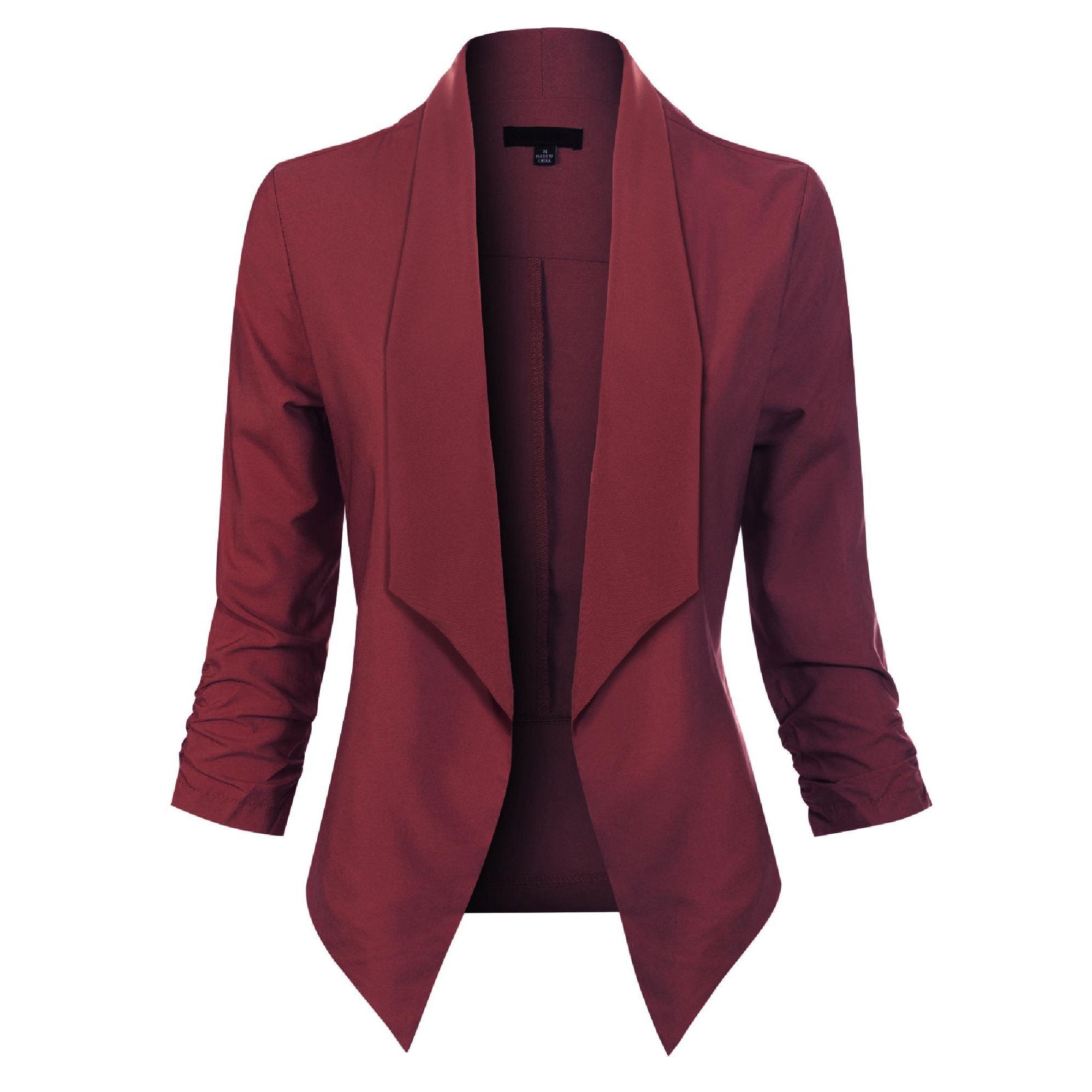 Blazer Damen Offene Front langärmelig