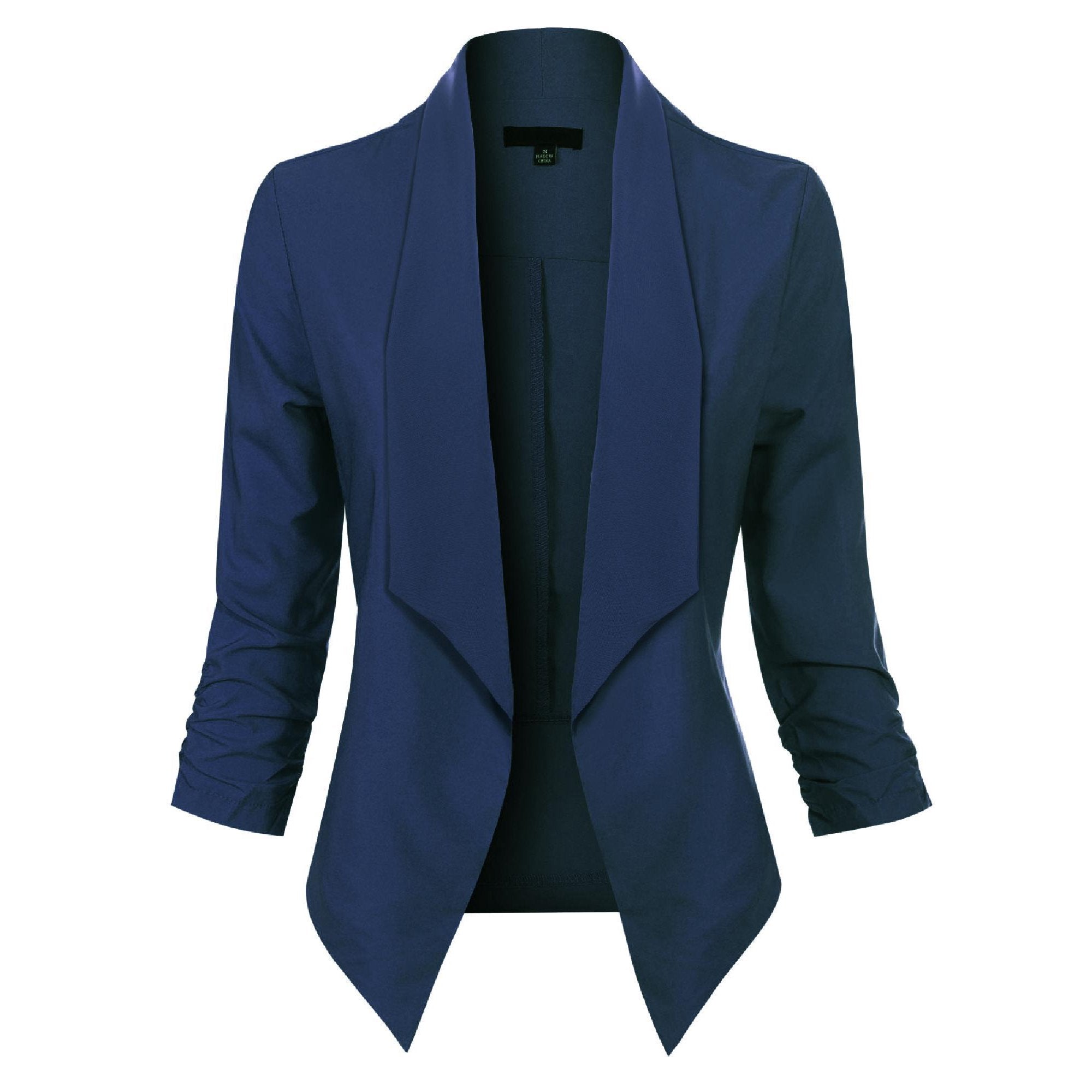 Blazer Damen Offene Front langärmelig