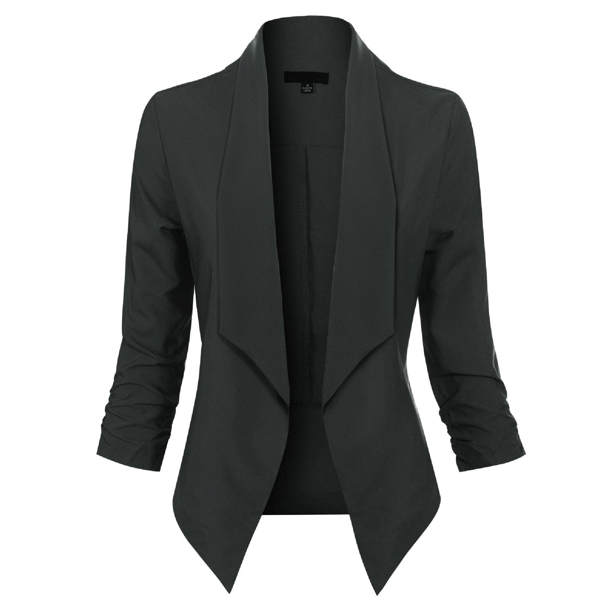 Blazer Damen Offene Front langärmelig