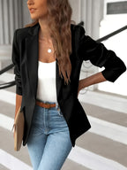 Blazer Damen tailliert einreihig