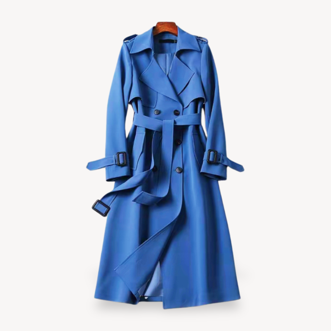 Lange Mantel | Trenchcoat Klassischer Schnitt mit Gürtel