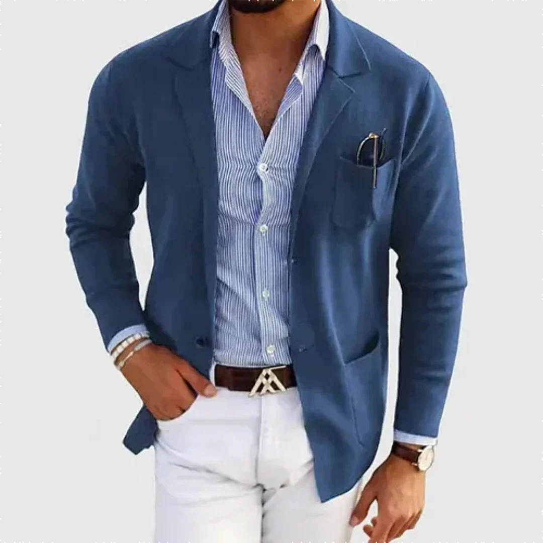 Herren-Blazer mit aufgesetzten Taschen
