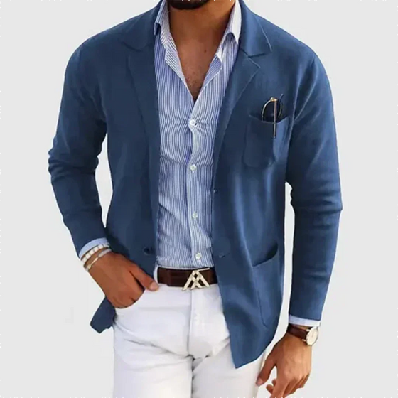 Herren-Blazer mit aufgesetzten Taschen