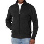 Trackjacke mit Reißverschluss | Schmaler Schnitt und Stehkragen