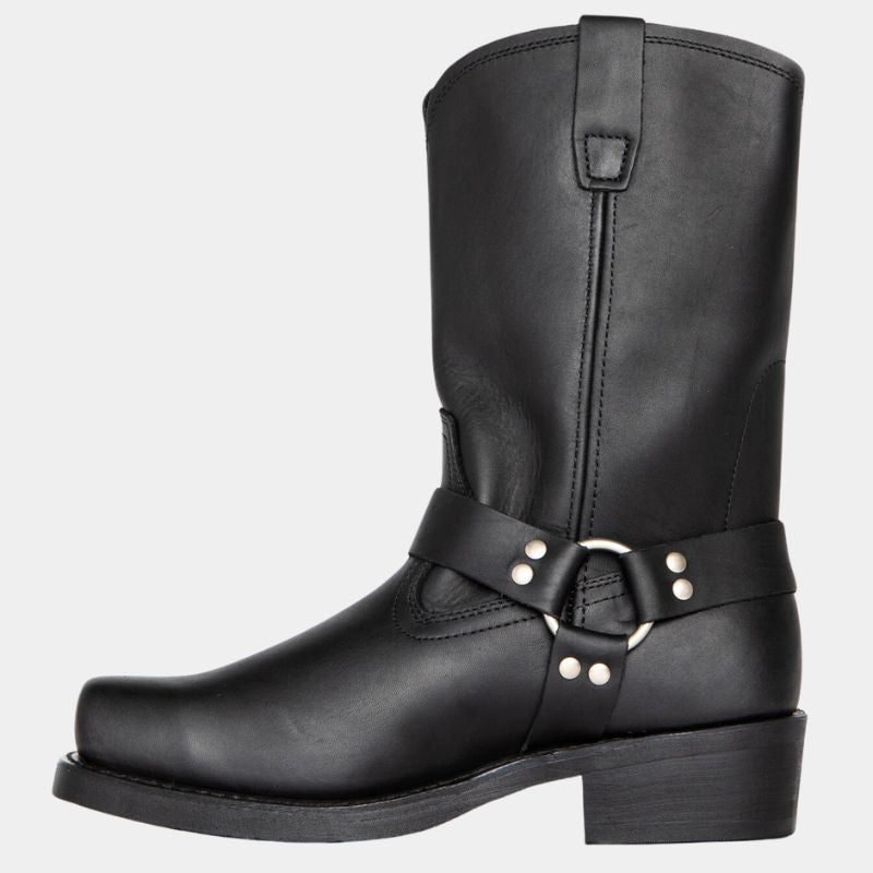 Cowboystiefel mit Riemen und Blockabsatz – Ansicht 5