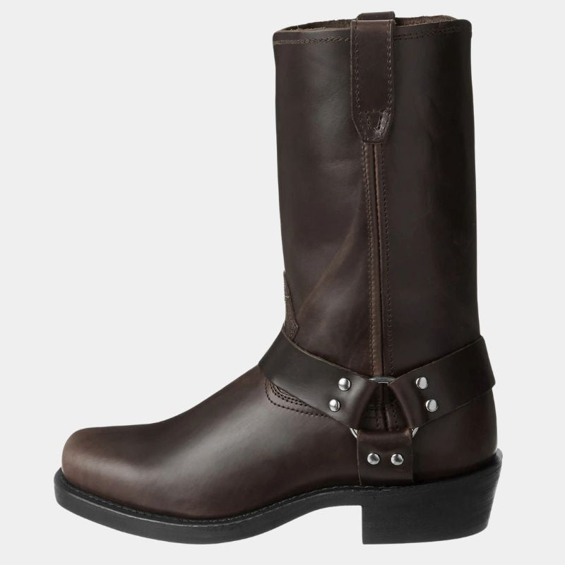 Cowboystiefel mit Riemen und Blockabsatz