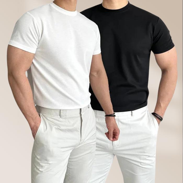 Herren Perfekt sitzende T-Shirt kurzarm – Ansicht 4
