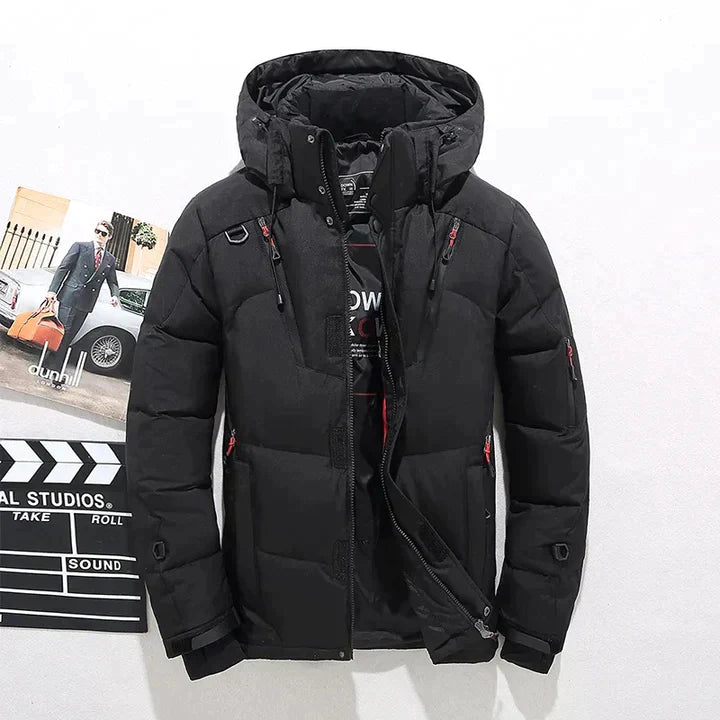 Daunenjacke mit Kapuze | Steppjacke