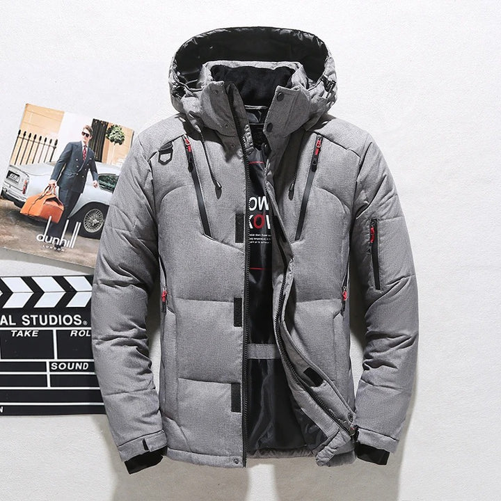 Daunenjacke mit Kapuze | Steppjacke