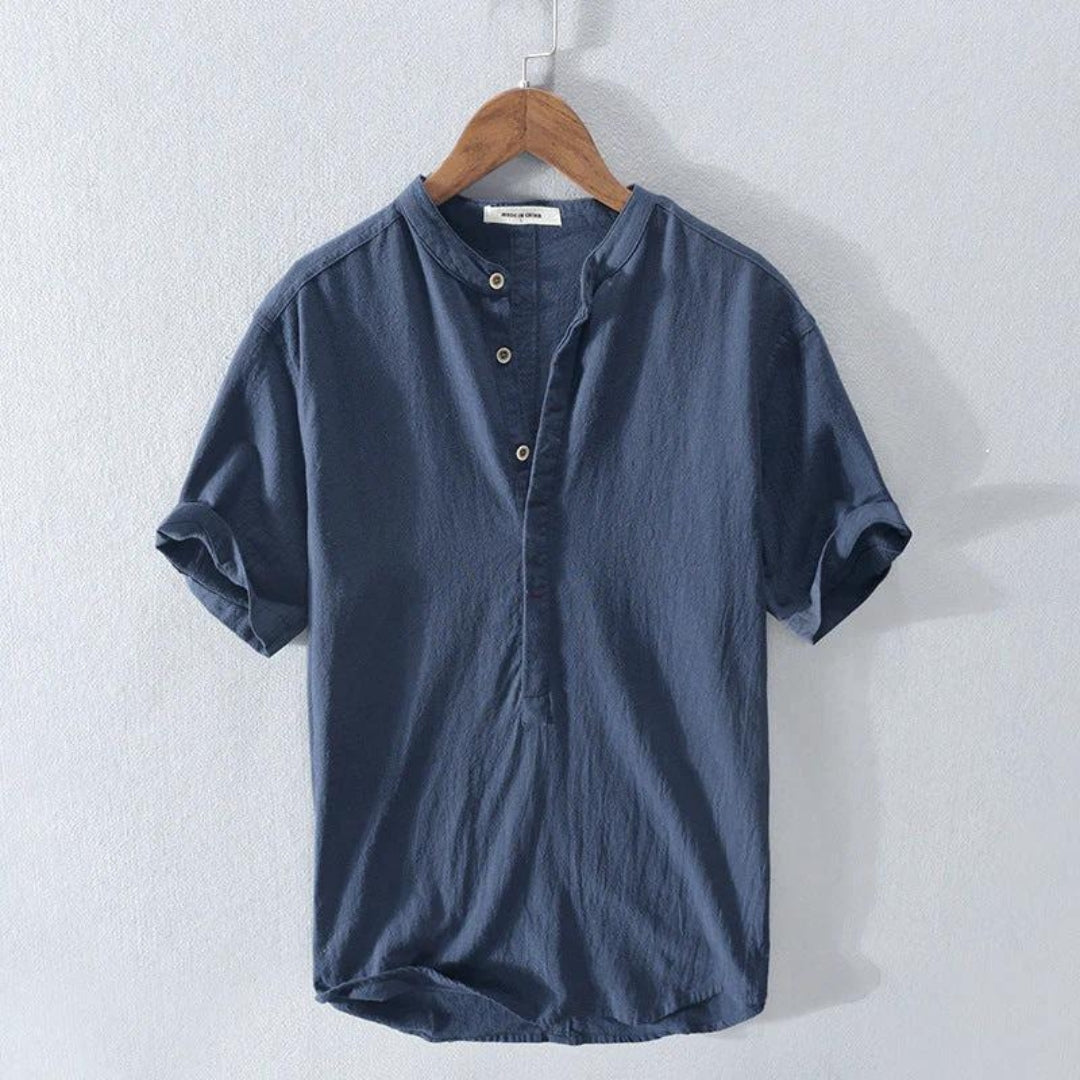 Elegantes Hemd Herren mit Stehkragen