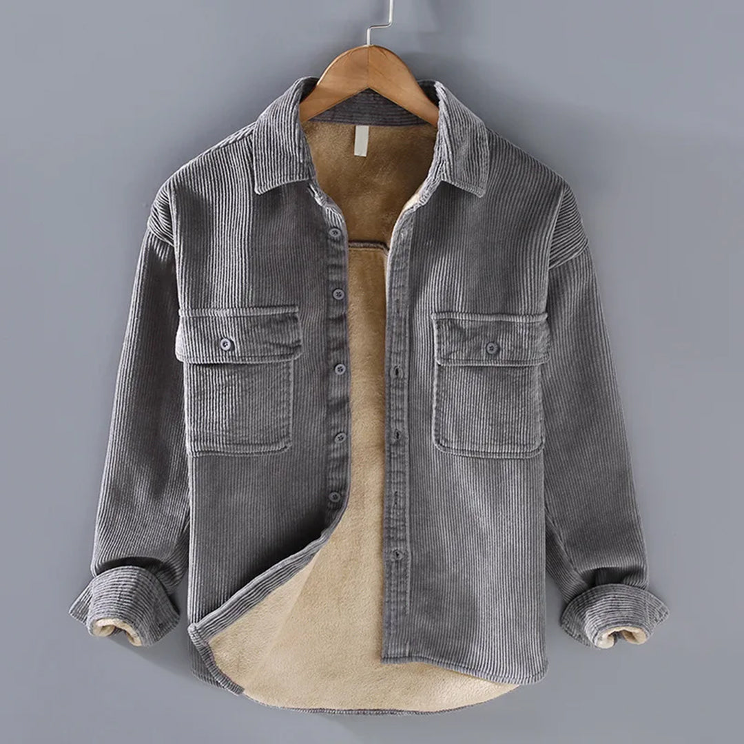 Cordjacke Herren mit Knopfleiste